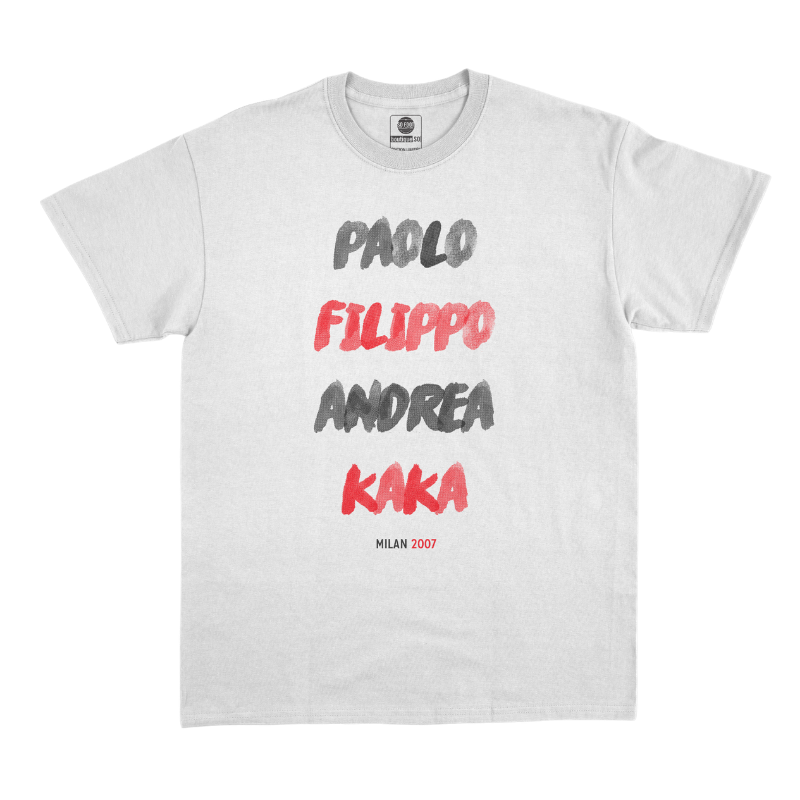 T-Shirt "Paolo, Filippo, Andrea, Kaka" Milan AC 2007