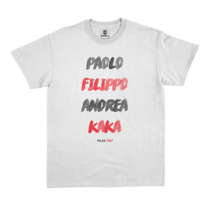 T-Shirt "Paolo, Filippo, Andrea, Kaka" Milan AC 2007