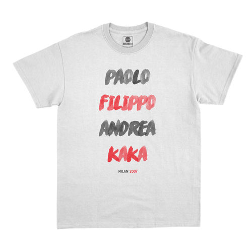 T-Shirt "Paolo, Filippo, Andrea, Kaka" Milan AC 2007