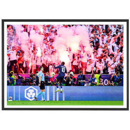 Joie de Dembélé devant les ultras après son but, Finale 2026