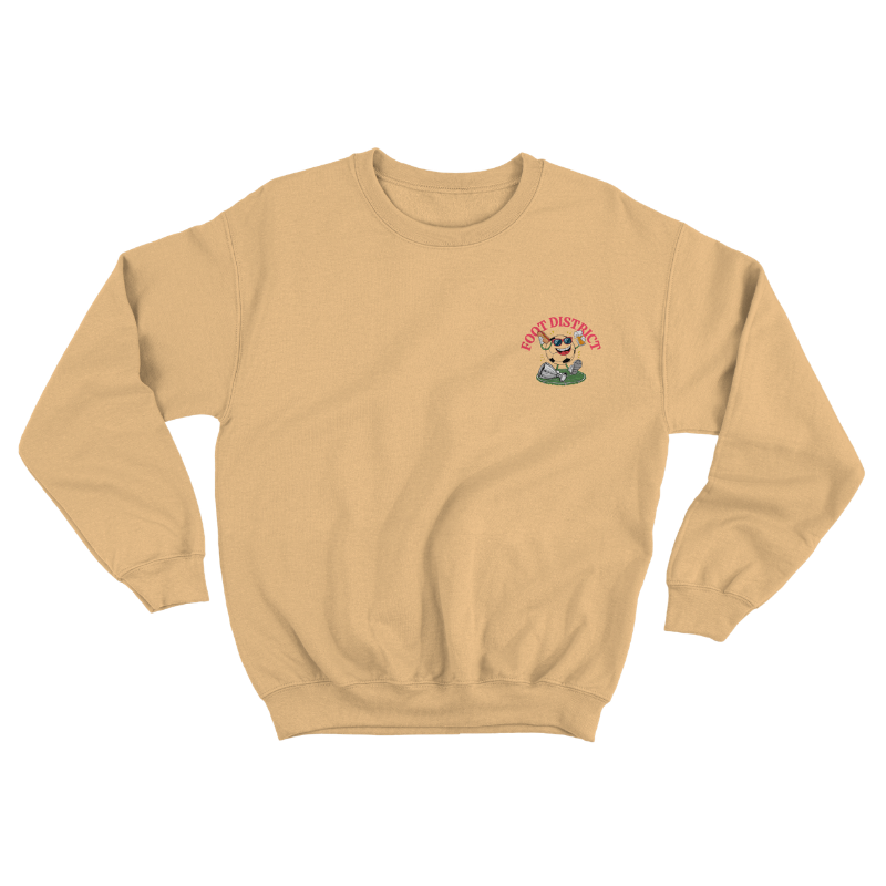 Sweat "Football District" : bière, pointu, chasuble