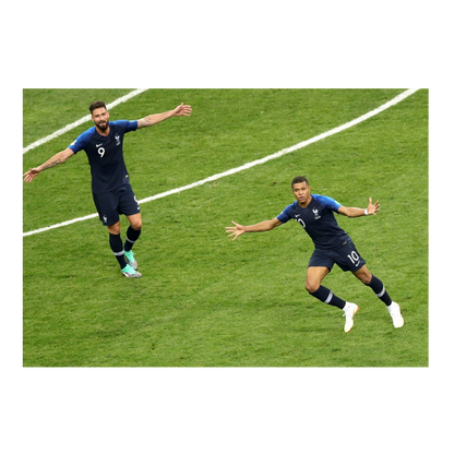 Joie de Giroud et Mbappé, Mondial 2018