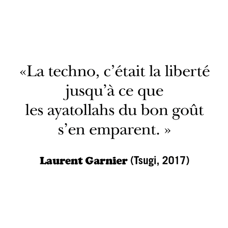 Mug citation Laurent Garnier "La techno, c'était la liberté"