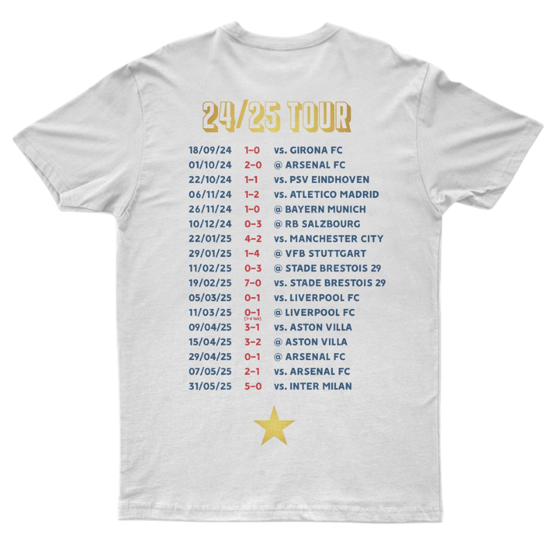 T-Shirt "Paris 2025" On Tour doré