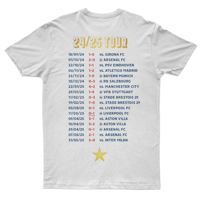 T-Shirt "Paris 2025" On Tour doré