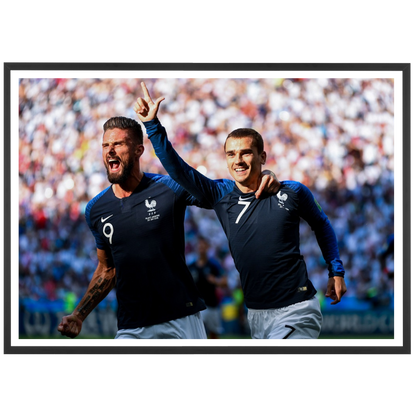 La joie de Griezmann et Giroud, 2018
