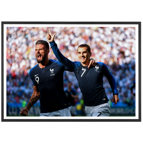La joie de Griezmann et Giroud, 2018
