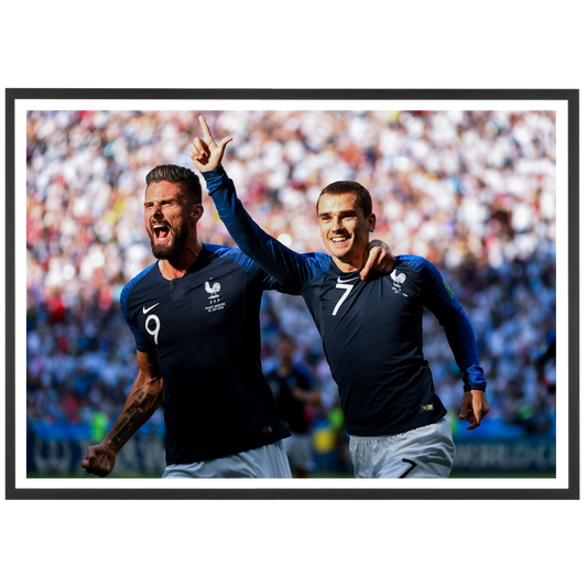La joie de Griezmann et Giroud, 2018