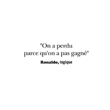 Charger l'image dans la galerie, Mug citation Ronaldo "On a perdu car on a pas gagné"
