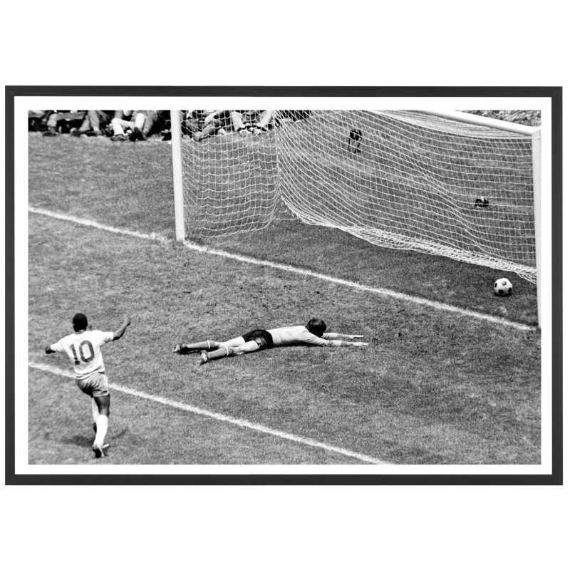 Pelé fête le but du Brésil en finale, Mondial 1970