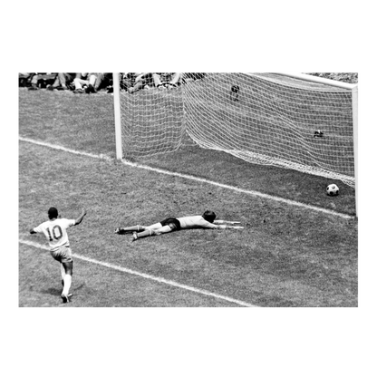 Pelé fête le but du Brésil en finale, Mondial 1970