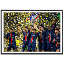Load image into Gallery viewer, Paris lifts the Champions League trophy, Final 2025