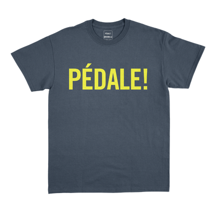 T-Shirt PÉDALE! Bleu et Jaune
