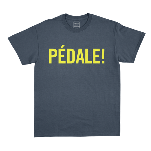 T-Shirt PÉDALE! Bleu et Jaune