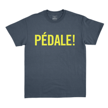 Charger l'image dans la galerie, T-Shirt PÉDALE! Bleu et Jaune