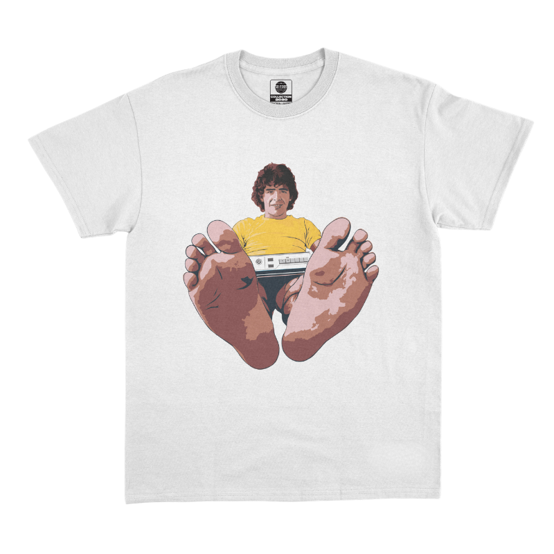 maglietta bianca "Piedi di Maradona"