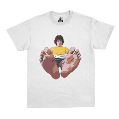 maglietta bianca "Piedi di Maradona"