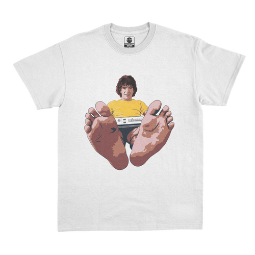 maglietta bianca "Piedi di Maradona"