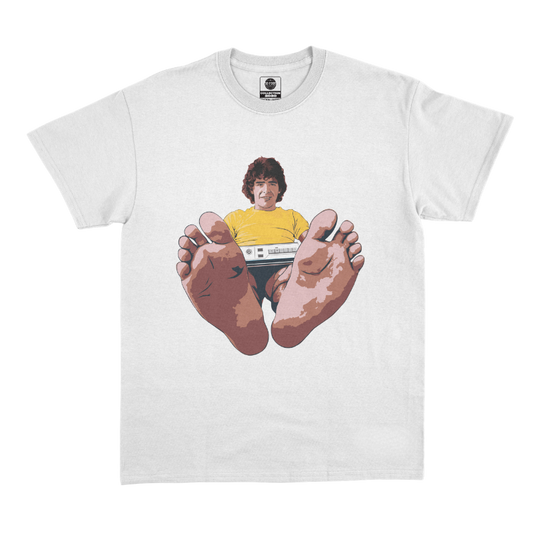 T-shirt "Les pieds de Maradona" blanc