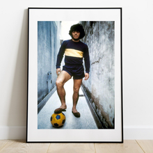 Load image into Gallery viewer, Maradona in the streets of Buenos Aires, 1981