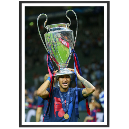 Neymar avec sa 1ère Ligue des Champions, 2015