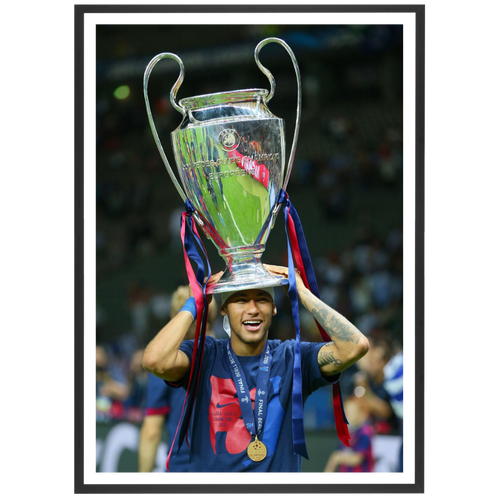 Neymar avec sa 1ère Ligue des Champions, 2015