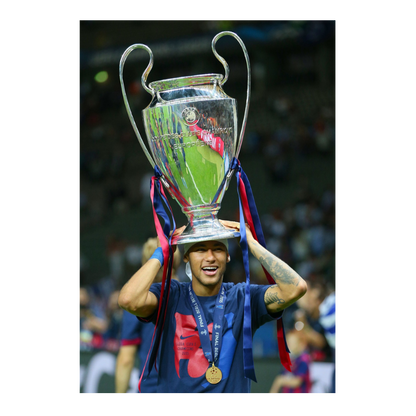 Neymar avec sa 1ère Ligue des Champions, 2015