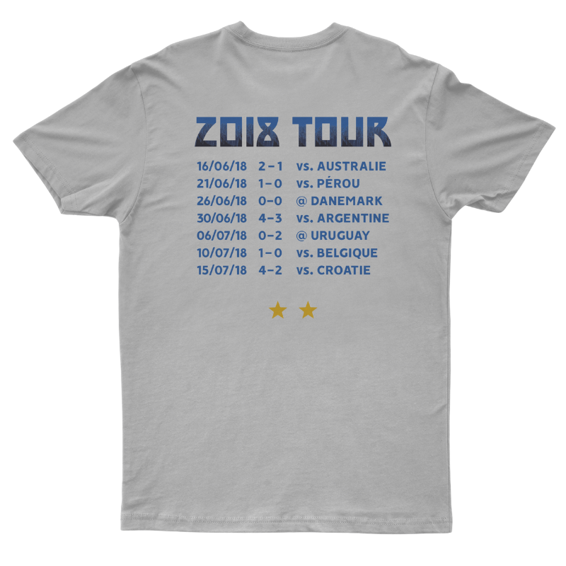T-Shirt "France 2018" On Tour