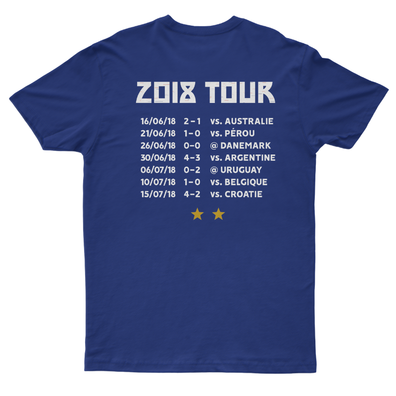 T-Shirt "France 2018" On Tour