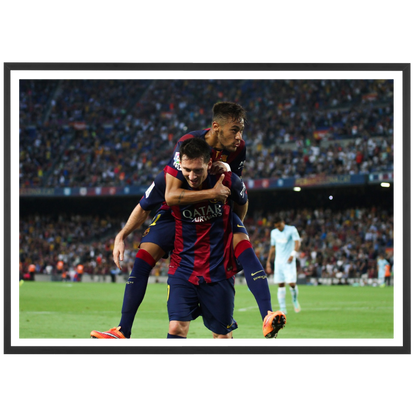 La joie de Neymar et Messi, 2014