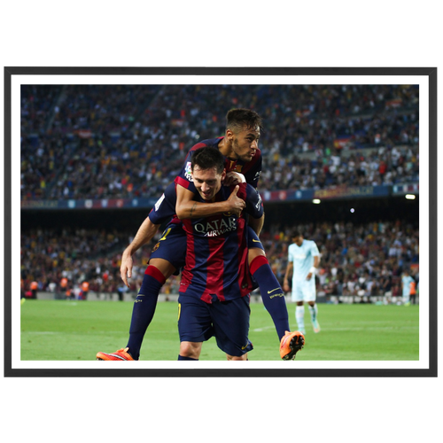 La joie de Neymar et Messi, 2014