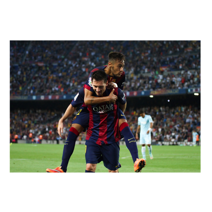 La joie de Neymar et Messi, 2014