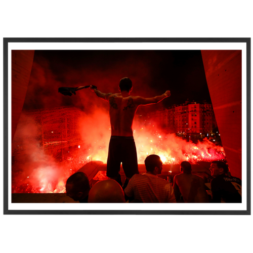 Communion de Di Maria avec les ultras parisiens, 2020