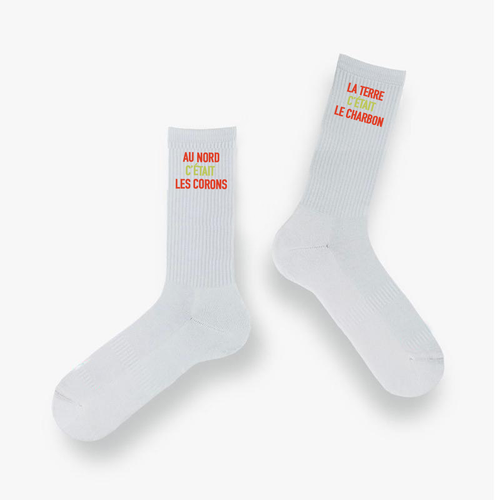 Chaussettes “Au Nord c’était les corons, la terre c’était le charbon”
