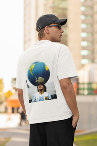T-Shirt "Maradona le nouvel Atlas" vintage white