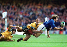 Load image into Gallery viewer, “Christophe Dominici against Australia, 1999” print box &amp; Stamp! special world cup magazine