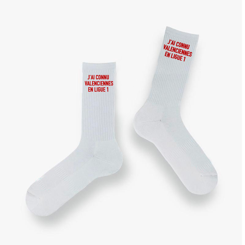 Chaussettes « J’ai connu Valenciennes en Ligue 1 »