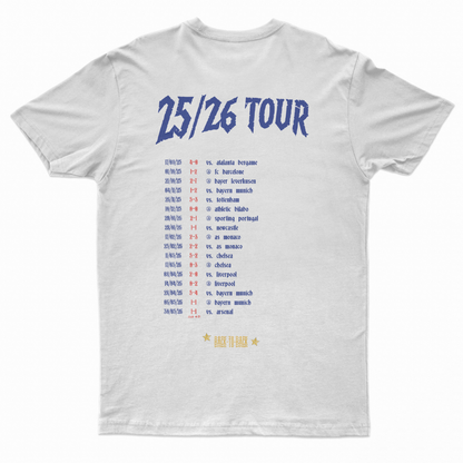 Maglietta bianca "Parigi 2025" On Tour