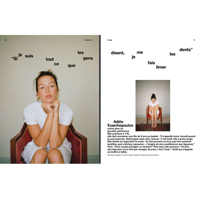 Society #258 - Adèle Exarchopoulos : sa meilleure interview, tout simplement
