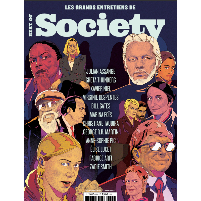 Society Best Of Les Grands Entretiens : Niel, Despentes, Foïs, Gates, Arfi, Taubira, Assange...