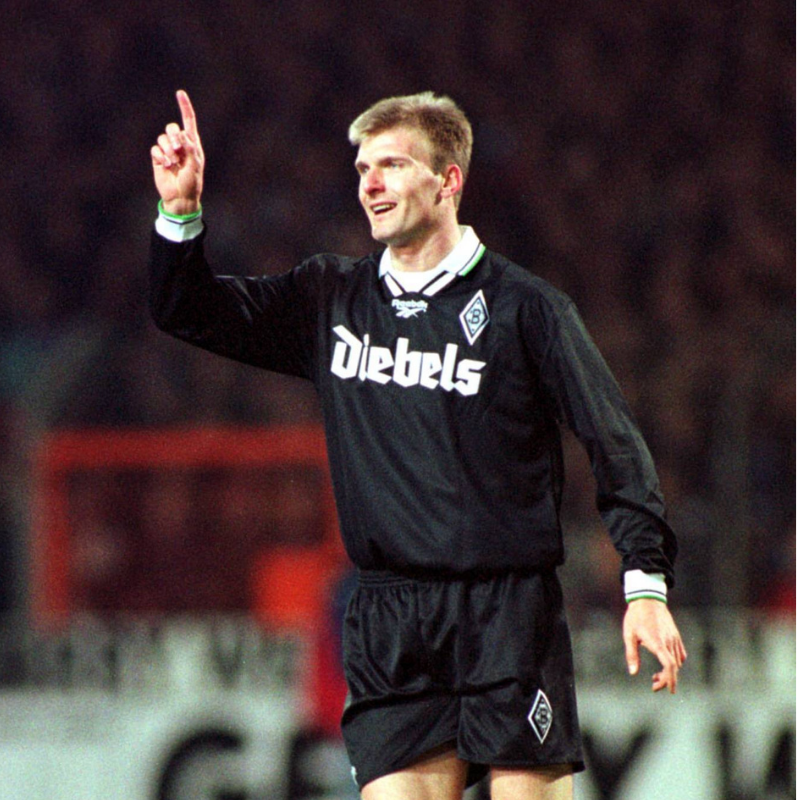 Maillot collector Borussia Mönchengladbach 1996 - 97 extérieur noir