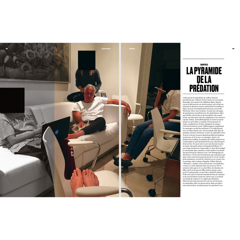 Society #281 enquête Jeffrey Epstein