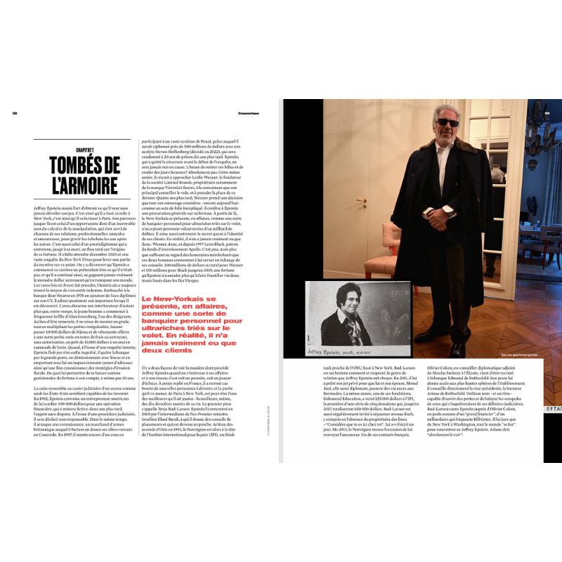 Society #281 enquête Jeffrey Epstein