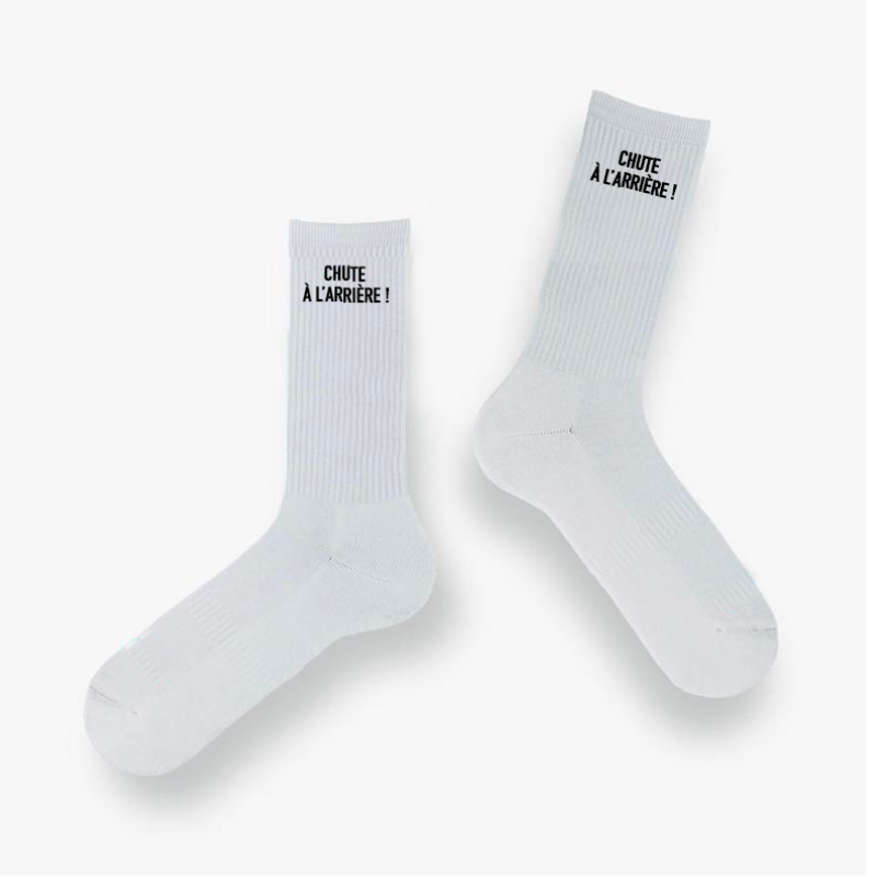 Chaussettes “Chute à l'arrière !”