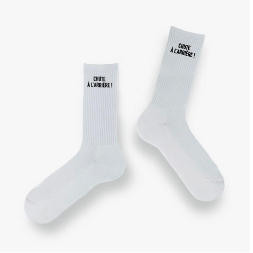 Chaussettes “Chute à l'arrière !”