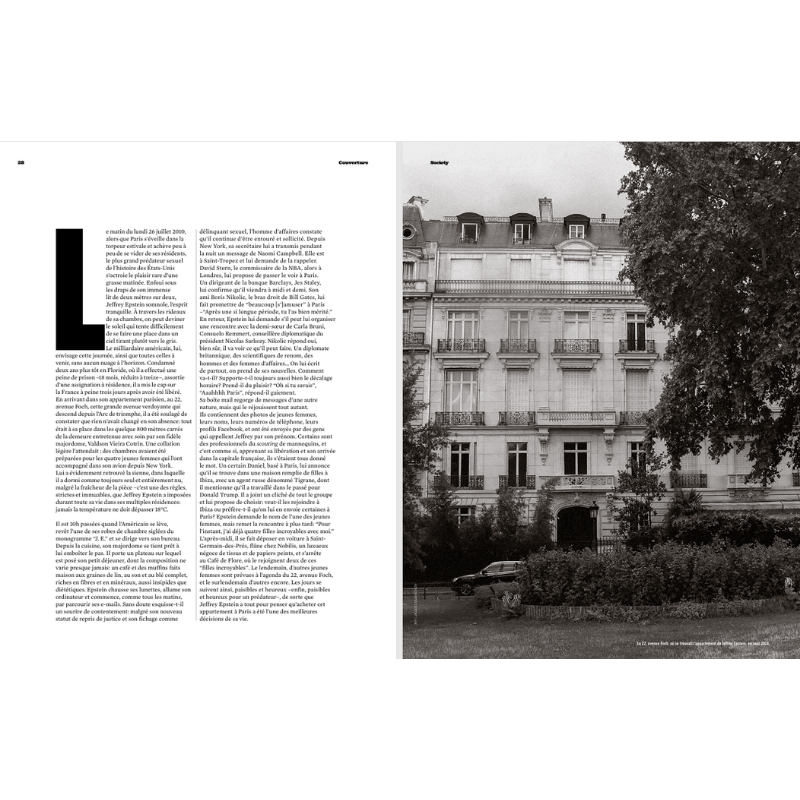Society #280 enquête Jeffrey Epstein