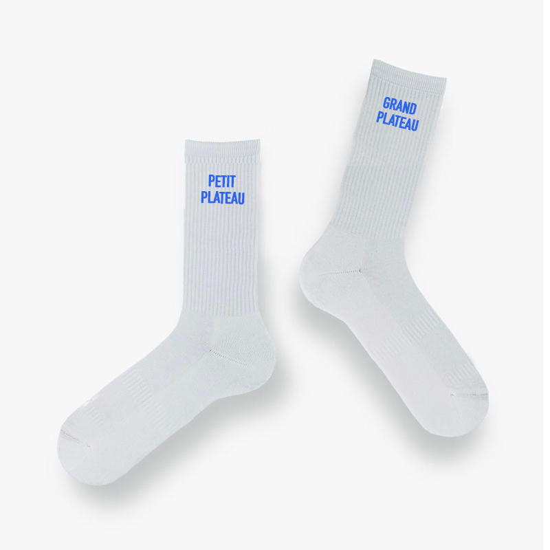 Chaussettes “Petit plateau / Grand plateau”
