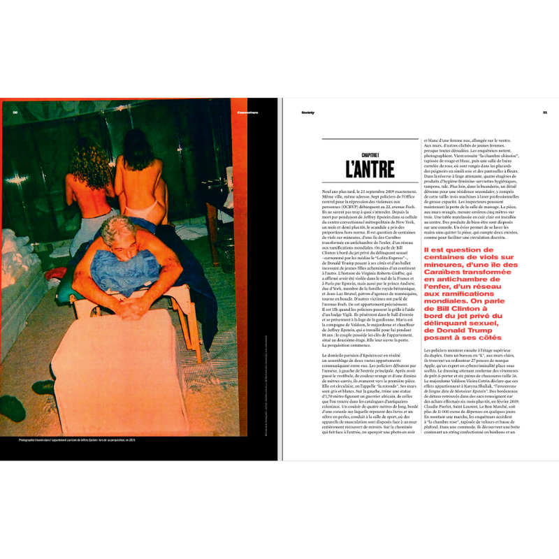 Society #280 enquête Jeffrey Epstein