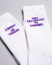 Charger l&#39;image dans la galerie, Chaussettes &quot;J&#39;aurais dû percer&quot;