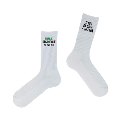 Chaussettes “Brasil, Decime Qué Se Siente / Tener en Casa a Tu Papá”